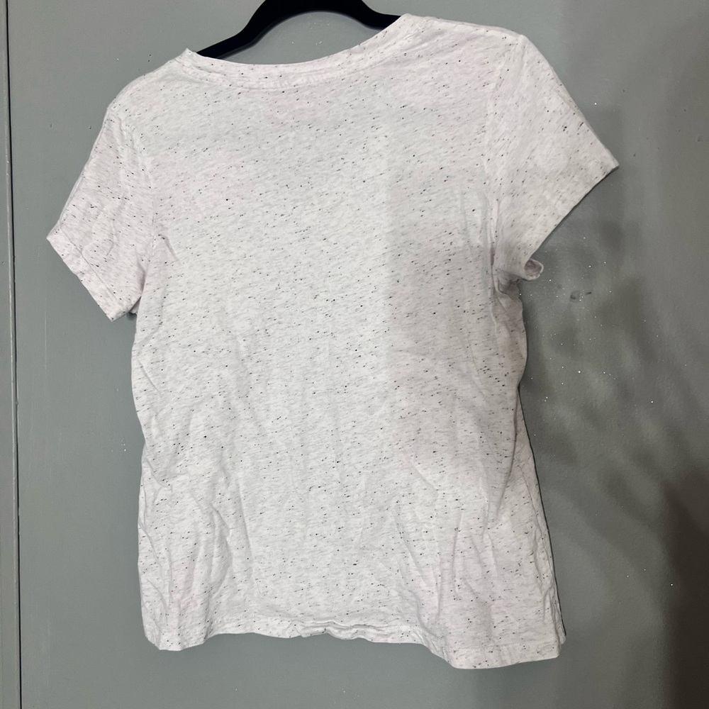 C&C California Speckled White V-Neck Tee - Picture 2 of 3
